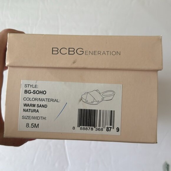 BCBGeneration 'Soho' Slide Sandal Warm Sand Natural Beige 8.5 - Picture 11 of 11